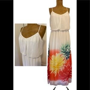 BISOU BISOU Chiffon Summer cocktail dress Size 14 Maxi dress.